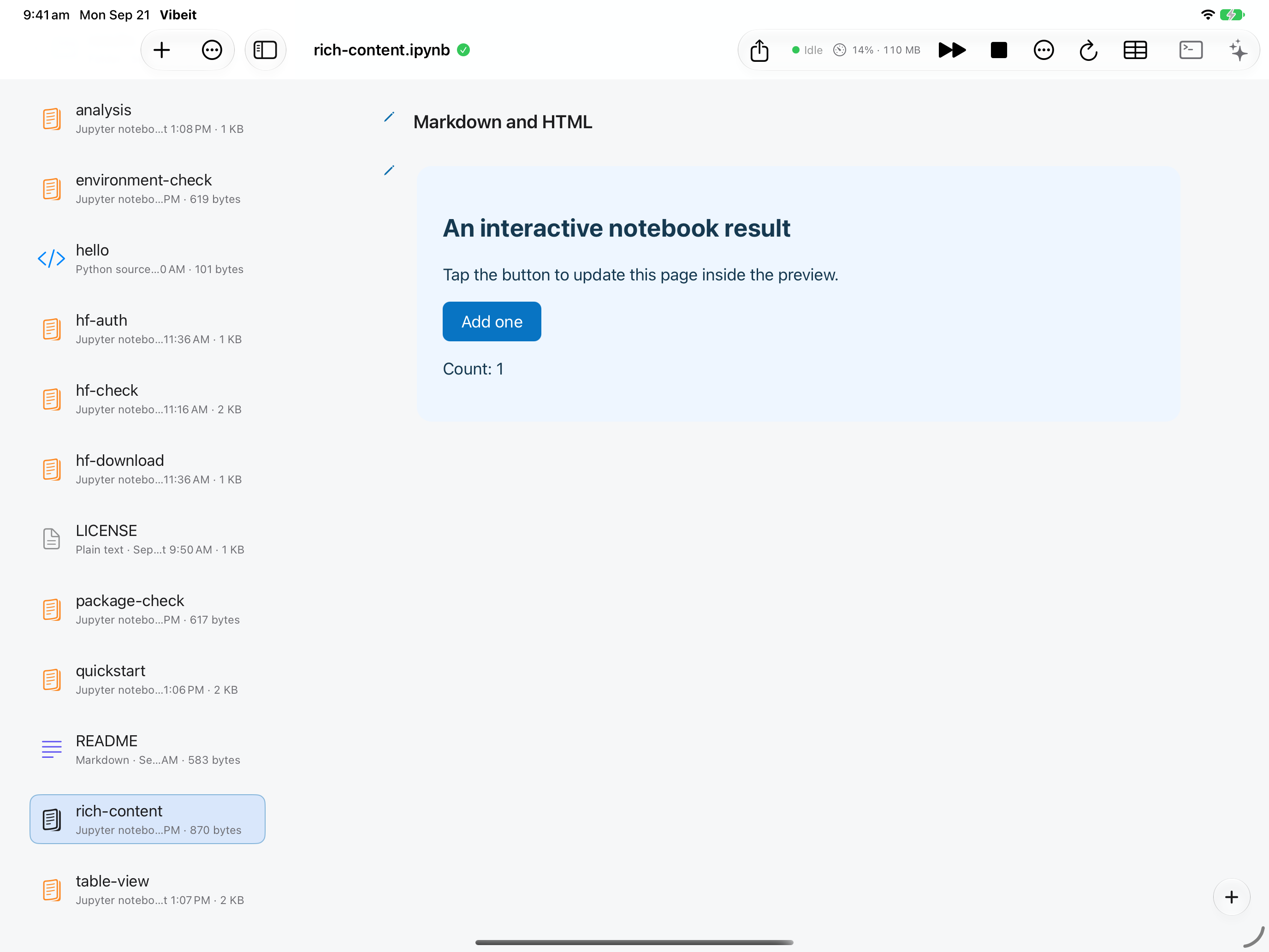 Interact with supported output