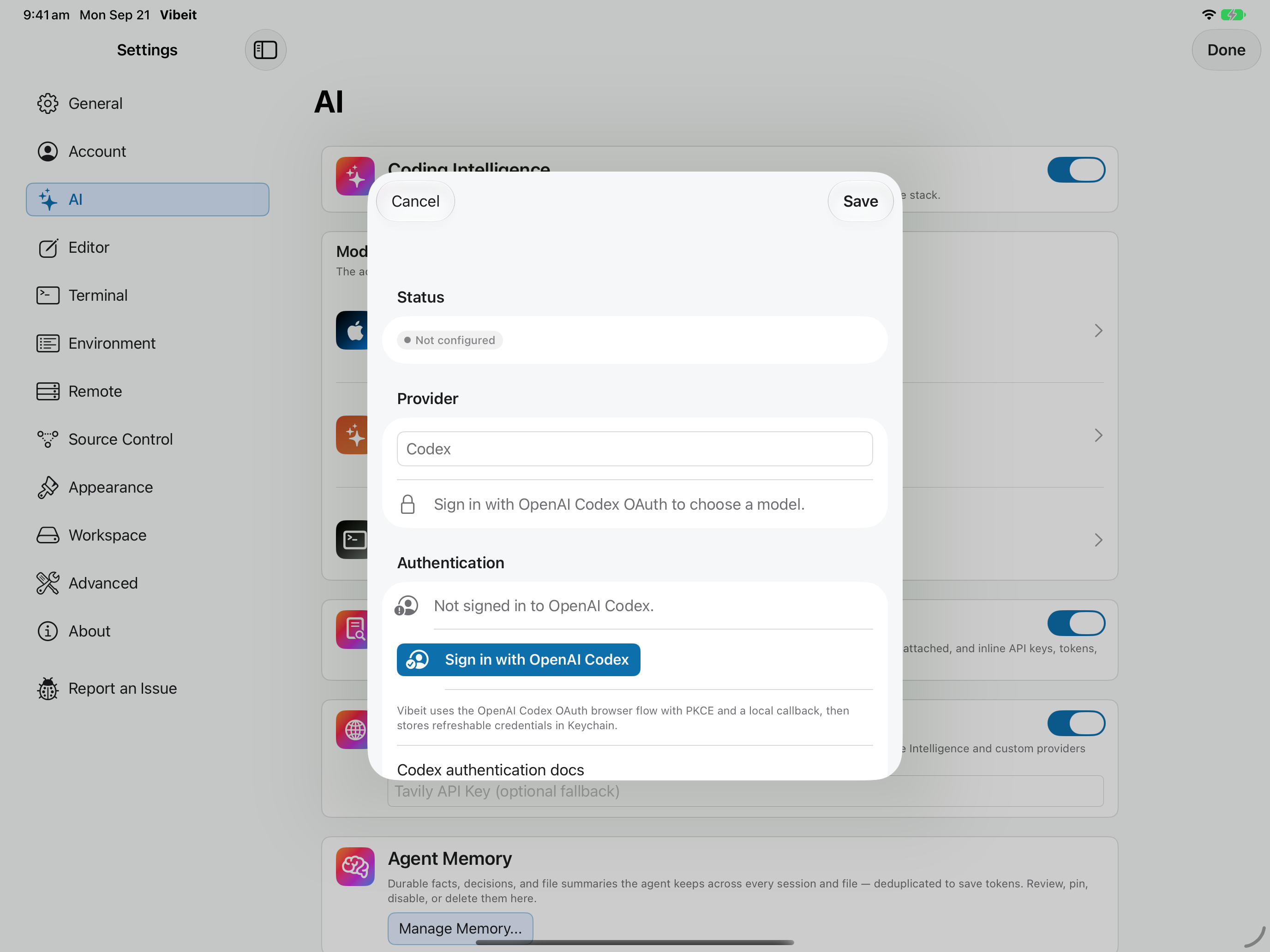 Start the official sign-in flow
