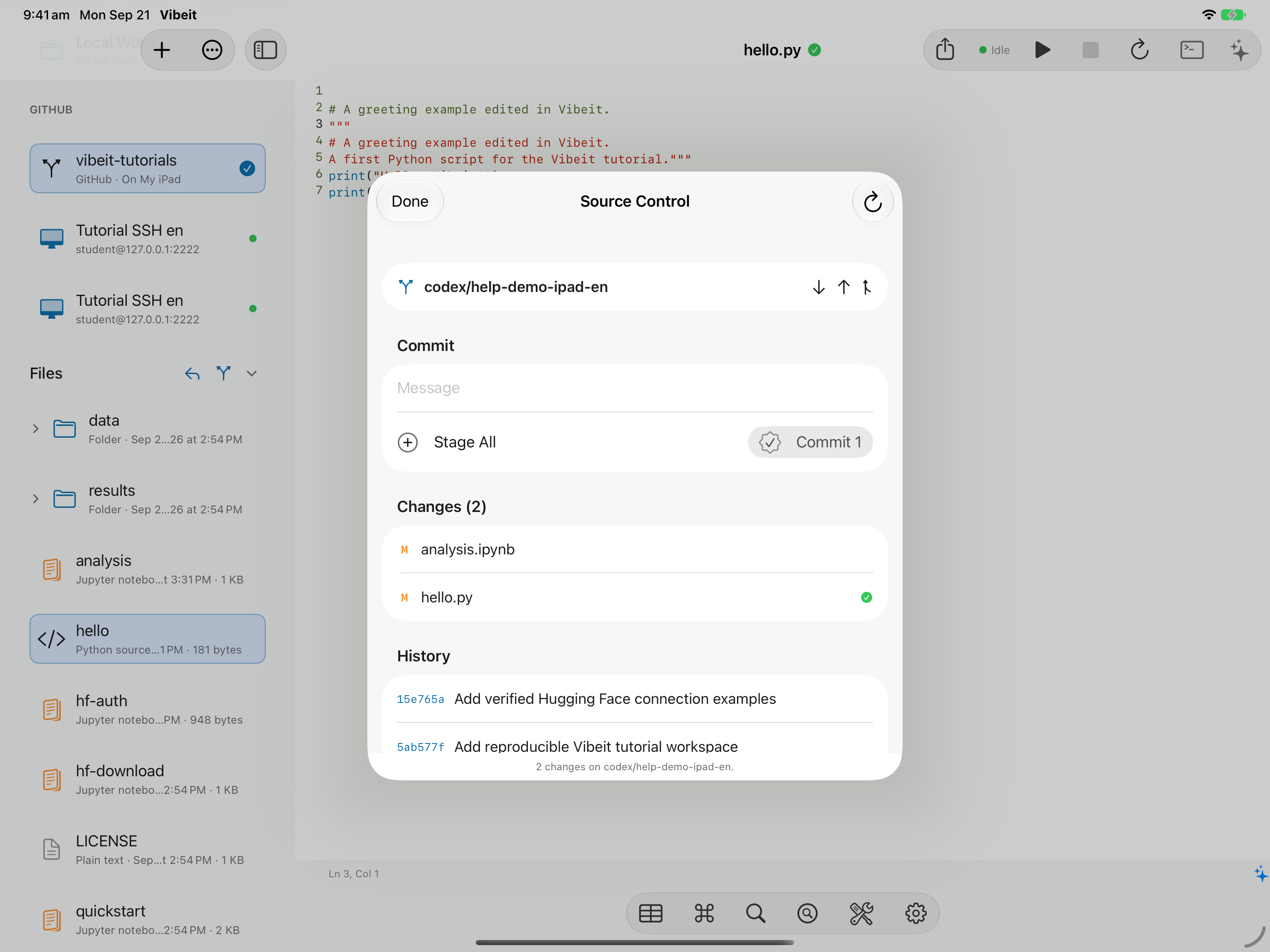 Review the changed file